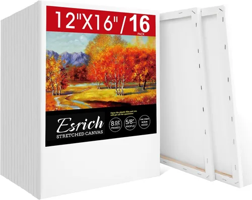 Miniatura 14 de Paquete de 30 lienzos para pintar de 4 x 4 pulgadas, 5 x 7 pulgadas, 8 x 10 pulgadas, 9 x 12 pulgadas, 11 x 14 pulgadas, 12 x 16 pulgadas, lienzo