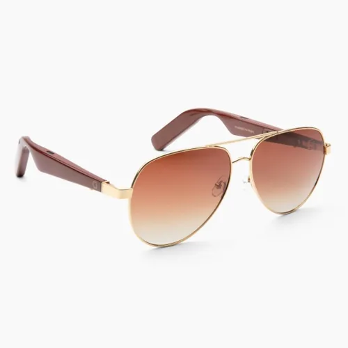 Miniatura 2 de Lucyd Gafas de sol UV Bluetooth para hombre con micrófono con cancelación de ruido, compatibles con asistente de voz Siri y Alexa, conducción
