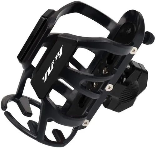 TEMKIN W Motorcycle CNC Water Bottle Drink Cup Holder for Yamaha YZF-R1 YZF-R6 YZFR1 YZFR6 YZF R1 R6 XJ6 XJ6F XJ6N Y (Color : YZF-R1 Black)