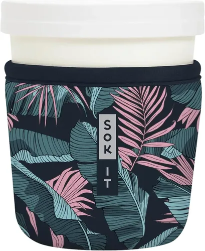 Miniatura 126 de Sok It IceCreamSok - Funda de neopreno aislada (flores abstractas, pintas de helado cónicas)
