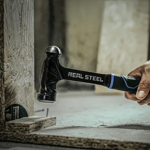 Miniatura 8 de REAL STEEL Martillo de bola de acero forjado de una sola pieza de 16 onzas, negro