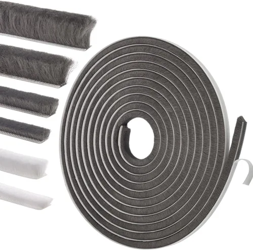 Sello autoadhesivo para puertas y ventanas: relleno aislante insonorizante para marcos correderos, exteriores, frontales y jambas, 0.35 pulgadas x