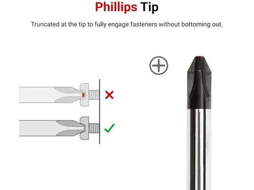 Miniatura 6 de TEKTON Destornillador Phillips #2 de mango duro DSP31002 Fabricado en Estados Unidos