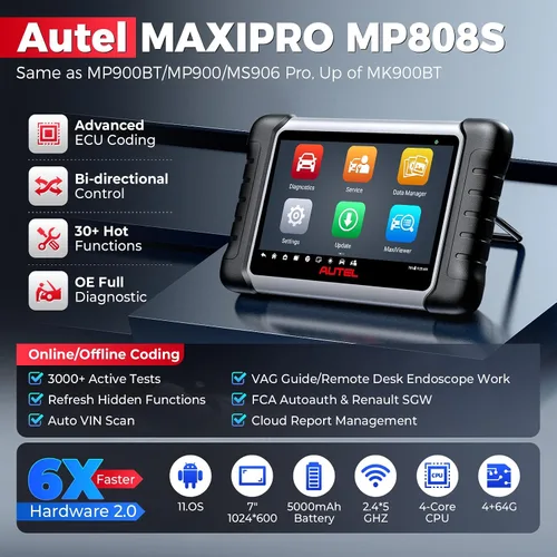Miniatura 2 de Autel - MK808 Herramienta de diagnóstico automotriz