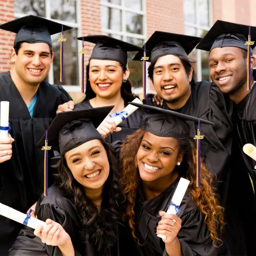 Miniatura 94 de Borla 2025, 1 unidad, borla de graduación para graduados 2025, borla 2025 con dijes de fecha dorada 2025 para fiestas de graduación, ceremonias