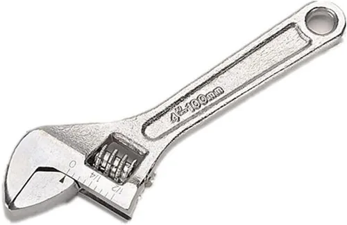 Miniatura 2 de FLZOSPER Llave ajustable de 4 pulgadas, forjada, tratada térmicamente, cromada