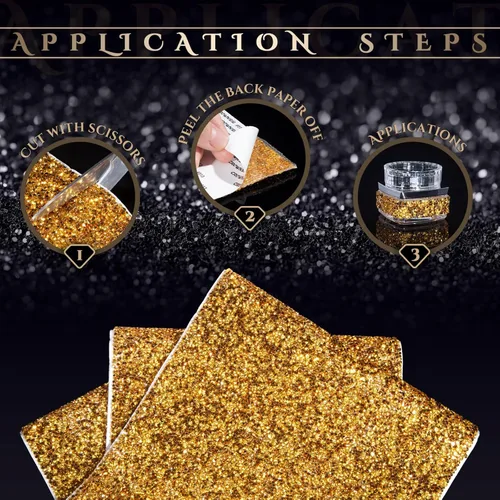 Miniatura 4 de Calcomanías de diamantes de imitación brillantes, diamantes de imitación para manualidades, calcomanías autoadhesivas para automóvil, decoración
