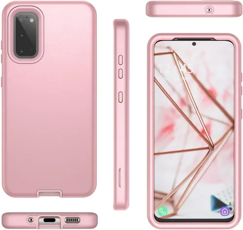 Miniatura 5 de WeLoveCase Funda para Galaxy S20, S20 5G Cover 3 en 1, cuerpo completo, protección resistente, híbrida, a prueba de golpes, TPU parachoques de tres