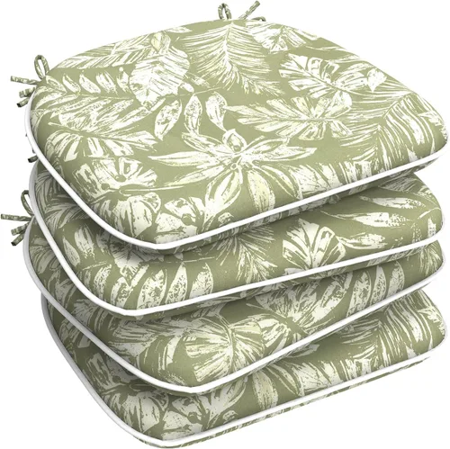 Miniatura 34 de LVTXIII - Cojines de asiento de patio de 16 pulgadas de profundidad x 17 pulgadas de ancho, cojines para sillas de exteriores, para todo tipo de gris