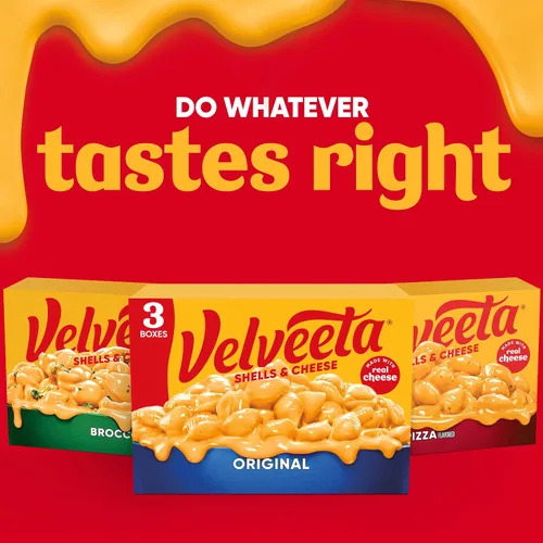 Miniatura 9 de Velveeta Shells and Cheese Mac, 3 cajas, para cenar o cenar fácilmente, sabor original, hecho con queso real, 12 onzas
