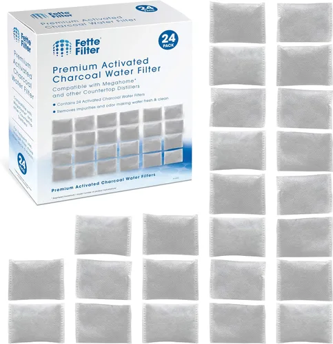 Fette Filter - Filtros de agua para destiladores de encimera compatibles con Megahome y otros modelos de destiladores de agua de encimera - Paquete