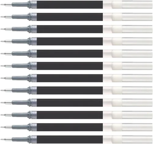 Miniatura 2 de Pentel - Tinta de recarga para pluma de gel líquido EnerGel, (0.5mm), línea fina, punta de aguja, tinta negra, caja de 12 (LRN5-A)