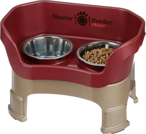Miniatura 27 de Neater Feeder Deluxe - Tazones elevados para perros grandes a prueba de desorden – Fabricado en Estados Unidos – Soporte elevado para comida