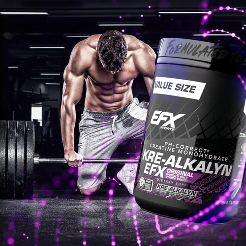 Miniatura 6 de EFX Sports Kre-Alkalyn EFX Suplemento de píldora de monohidrato de creatina con pH correcto Fuerza, crecimiento muscular y rendimiento 200