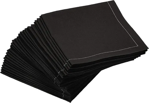 Miniatura 22 de Five Star Napkins Servilletas plegables de algodón para cóctel, bebidas, postres, bares, fiestas, eventos, vacaciones, bodas, fiestas, 8 x 8 Azul
