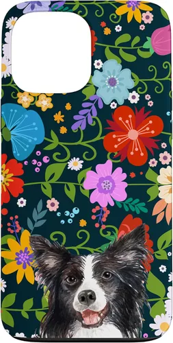 Miniatura 23 de Funda para iPhone 14 Border Collie Ditsy Flower Floral Pattern para mujer