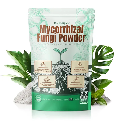 Dr.Raifya's Inoculante de hongos micorrízicos, concentrado 10 veces hasta 700 plantas, estimulador orgánico de raíces para estimular las raíces, el