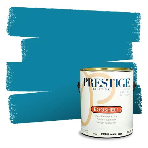 Miniatura 737 de Pintura Exterior + imprimación PRESTIGE, todo-en-uno, 1 galón, acabado mate, color comparable al Valspar* Royal Gray* VS151-Gris real