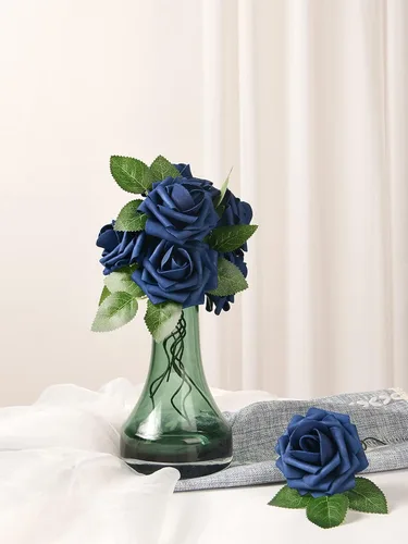Miniatura 2 de Flores artificiales – Flores falsas para arreglos florales, centros de mesa, ramos de boda y decoración rústica para el hogar, flores sintéticas