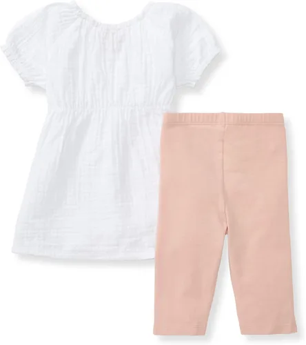 Miniatura 2 de Burt's Bees Baby Conjunto de camiseta y pantalón de manga corta para bebé, 100% algodón orgánico