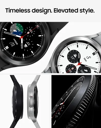 Miniatura 6 de SAMSUNG Galaxy Watch 4 - Reloj inteligente de 1.73 pulgadas (1.732 in) con correa adicional (negro), monitor de ECG para salud, fitness, correr