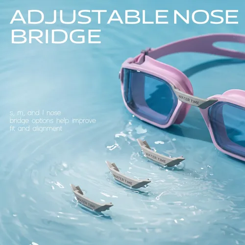 Miniatura 7 de Gafas de natación polarizadas unisex para mujeres, hombres, niños y niñas, 100% antivaho y anti-UV Azul
