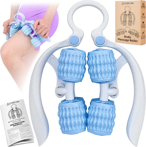 Miniatura 10 de COZLOW Rodillo muscular de doble cara, masajeador de celulitis para brazos y piernas, herramienta de masaje flexible, masaje de escultura eficaz
