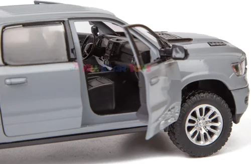 Miniatura 8 de All Star Toys Exclusive 2019 1500 Laramie Crew Cab Pickup Truck Cerámica Gris Serie 1:24 Modelo de automóvil fundido a presión por Motormax 79357