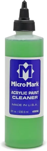 Micro-Mark Limpiador de pinceles acrílicos Hobby, 8 onzas, no tóxico y fabricado en los Estados Unidos