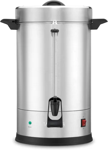 Miniatura 7 de Waring Urna de café comercial, percolador eléctrico de acero inoxidable con capacidad de 30 tazas, sistema de calentador dual para cocinas