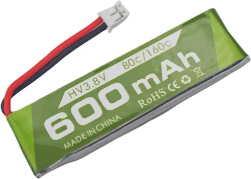 Miniatura 6 de 3 unidades 1S 3.8V 80C 600mAh batería de litio con conector JST-PH 2.0 enchufe adecuado para Cineahoop Tinyhawk Mini FPV Racing Drone RC control