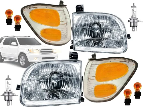 Miniatura 14 de APA - Lámpara de repuesto para faros delanteros con bisel gris para Dakota 1991 1992 1993 1994 1995 1996 con paquete AERO Driver lado izquierdo
