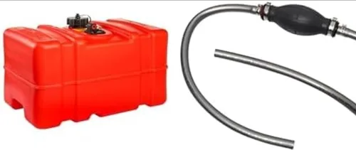 Miniatura 11 de Scepter Bidón de Gas Marino Portátil de 6 Galones, Tanque de Combustible para Barco con Tapa Ventilada de 2 Vías, Indicador de Combustible Integrado