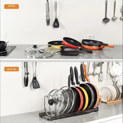 Miniatura 3 de Toplife Organizador de Utensilios de Repostería 10+ para Utensilios de Repostería de Cocina, Utensilios de Cocina, Vajilla, Tablas de Cortar, Negro