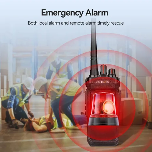 Miniatura 7 de Retevis RT48 Walkie Talkies impermeables con auricular, radio profesional y empresarial de 2 vías, radio bidireccional resistente, cargador de seis
