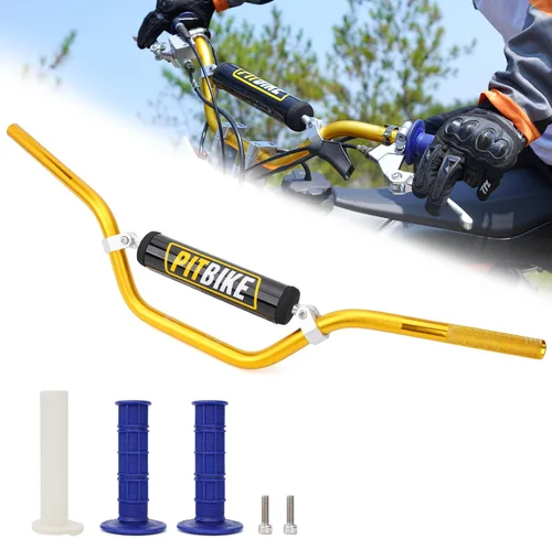 Miniatura 12 de Manillar Universal de 7/8 Pulgadas 22mm para Motos de Cross, Manillar Mejorado para Pit Bike con Almohadilla de Espuma para Motocross CRF YZF KXF