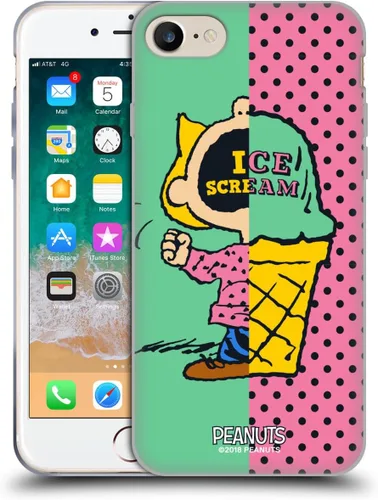 Miniatura 306 de Head Case Designs Funda de gel con licencia oficial de Peanuts Snoopy & Woodstock Halfs and Laughs [protección de grado militar] compatible