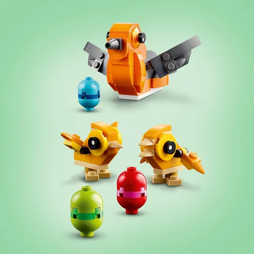 Miniatura 3 de LEGO Kit de juguetes de construcción de nido de pájaro, exhibición de temporada para una mesa o estante, construcción divertida para niños de 9 años
