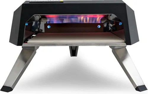 Miniatura 2 de Permasteel Horno de pizza de gas de 12 pulgadas con tapa, horno de pizza para exteriores, horno de pizza de gas portátil para exteriores