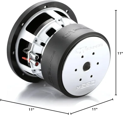 Miniatura 7 de CT Sounds MESO-8-D2 1600 vatios máx. 8 pulgadas subwoofer para coche dual 2 ohmios