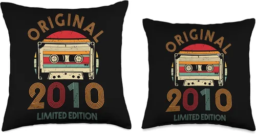 Miniatura 3 de Retro Limited Edition 2010 Cassette Tape 16th Birthday Throw Pillow