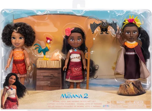 Miniatura 2 de Disney Set de regalo Moana 2: muñecas pequeñas Moana, Loto y Matangi