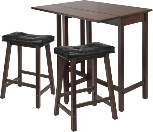 Winsome Lynnwood, 39.37 pulgadas de ancho x 30 pulgadas de profundidad x 35.43 pulgadas de alto, nogal