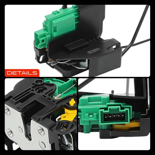 Miniatura 9 de A-Premium Actuador de bloqueo de puerta delantera izquierda del lado del conductor compatible con Hyundai Accent 2012-2017, conector de 5 pines