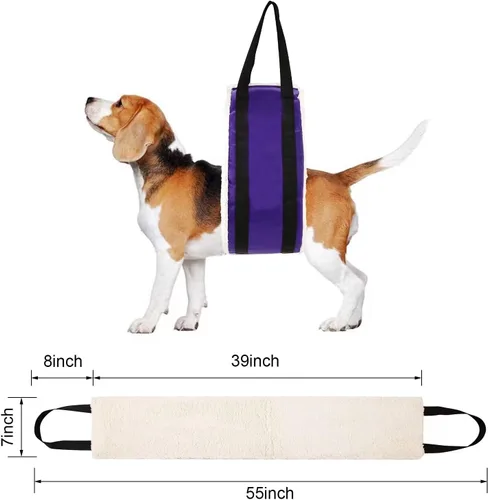 Miniatura 2 de Arnés de elevación para perros grandes, de 30 a 120 libras, arnés de elevación para patas traseras, ayuda a mascotas mayores con movilidad reducida