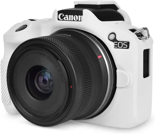 Miniatura 19 de Rieibi EOSR50 EOS R50 Funda protectora de silicona suave para cámara Canon EOS R50 EOSR50 Vlogging, ligera EOS R50 Funda para cámara de cámara Grip