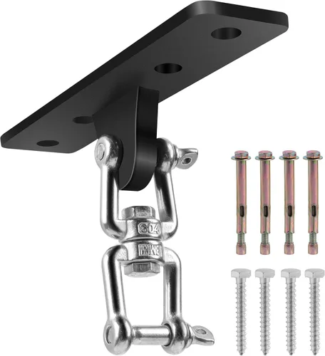 Soportes para colgar bolsas pesadas, colgadores de columpio resistentes, juego de columpios para patio de juegos en interiores y exteriores, con 4