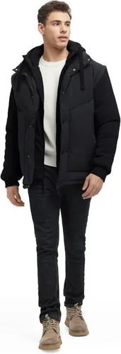 Miniatura 5 de Abrigos de Invierno para Hombres Chaquetas de Invierno Resistentes al Agua Abrigadas Gruesas Aisladas con Capucha Abrigo a Prueba de Viento