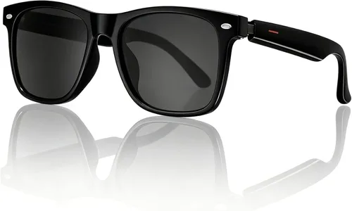 Miniatura 14 de GenXenon Gafas inteligentes para hombres y mujeres, lentes de luz azul transparente, gafas Bluetooth con altavoz, asistente de voz y toque
