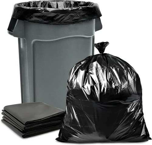 Miniatura 8 de Veska Bolsas de basura de 33 galones, enormes 100 bolsas con lazos, bolsas de basura negras grandes de 30 galones, 32 galones, bolsas de basura